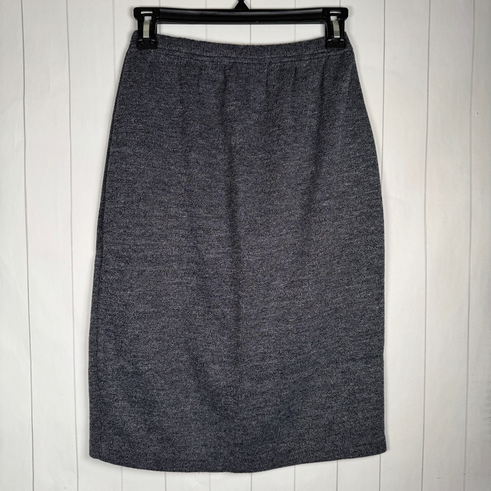 Vintage 90s All That Jazz USA Gray Lined Pencil Skirt 100% Acrylic size 7/8‎